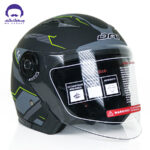 کلاه کاسکت بدون فک دی ای وان مدل 402 رنگ زرد - تصویر 3