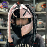 کلاه کاسکت پی مدل NOFACE Rabbit BK/PI - تصویر 6
