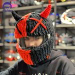 کلاه کاسکت پی مدل NOFACE EVIL RE/BL - تصویر 5