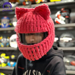 کلاه کاسکت پی مدل NOFACE Rabbit PINK - تصویر 6