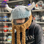 کلاه کاسکت پی مدل NOFACE viking BL - تصویر 7