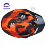 کلاه کاسکت فک جدا برند راپیدو 890 مدل اسکورپین طرح چریکی قرمز بلوتوث دار - تصویر 5