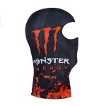 فیس موتور سواری طرح MONSTER رنگ مشکی نارنجی