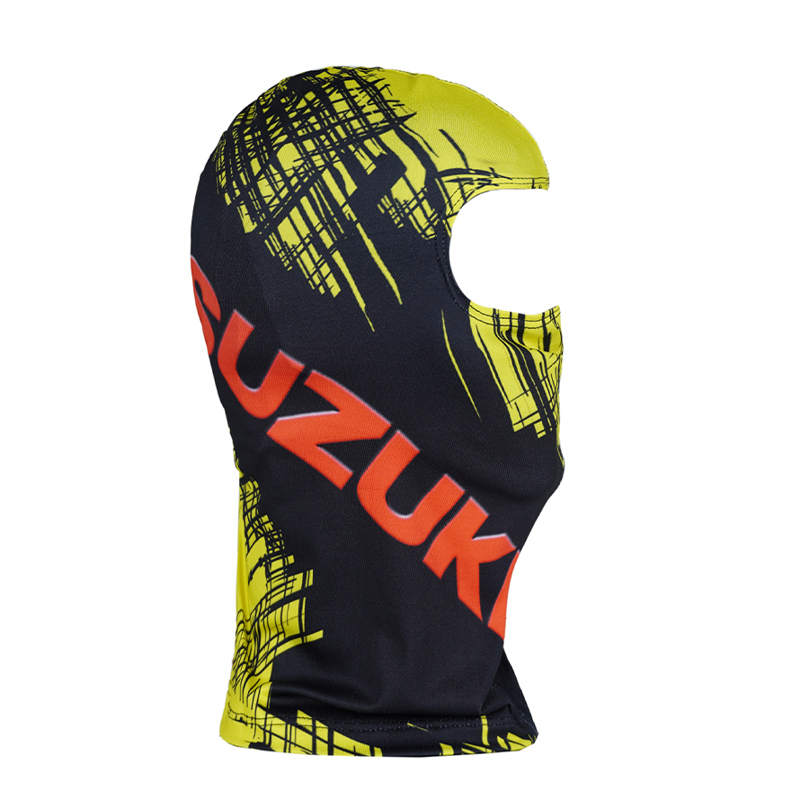 فیس موتور سواری طرح Suzuki رنگ مشکی زرد 1 فیس موتور سواری طرح Suzuki رنگ مشکی زرد