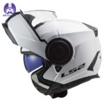 کلاه کاسکت فک متحرک ال اس تو مدلF902 Scope White - تصویر 5