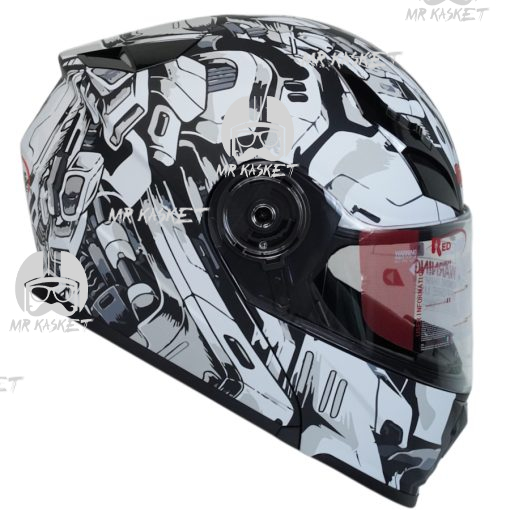 کلاه کاسکت فک محترک ردلاین 939 مدل Matt Black reborn
