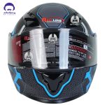 کلاه کاسکت فک محترک ردلاین 939 مدل mat black blue - تصویر 3
