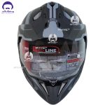 کلاه کاسکت اندرویی ردلاین مدل 760 رنگ matt black gray arrow - تصویر 3
