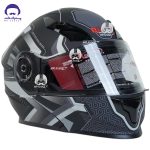 کلاه کاسکت فک محترک ردلاین 939 مدل black  white - تصویر 3