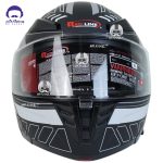 کلاه کاسکت فک متحرک بلوتوث دار ردلاین کد 960 مدل matt black grey overture - تصویر 3