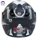 کلاه کاسکت فک محترک ردلاین 939 مدل black  white - تصویر 5