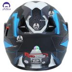 کلاه کاسکت فک محترک ردلاین 939 مدل mat black blue - تصویر 6