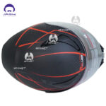 کلاه کاسکت فک متحرک ردلاین کد 960 رنگ قرمز مشکی - تصویر 6