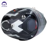 کلاه کاسکت فک محترک ردلاین 939 مدل black  white - تصویر 6