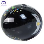 کلاه کاسکت بدون فک کودک برند ردلاین مدل 908 رنگ مشکی گربه - تصویر 6
