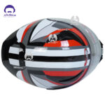 کلاه کاسکت فک متحرک ردلاین کد 960 مدل braight black red warframe - تصویر 6