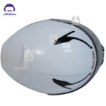 کلاه کاسکت فک متحرک بلوتوث دار ردلاین کد 960 رنگ سفید - تصویر 6