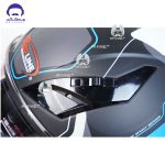 کلاه کاسکت فک محترک ردلاین 939 مدل mat black blue - تصویر 8