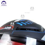 کلاه کاسکت فک متحرک بلوتوث دار ردلاین کد 960 مدل matt black blue overture - تصویر 7