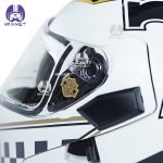 کلاه کاسکت فک متحرک کایک مدل Black White Checherboard - تصویر 7