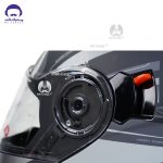 کلاه کاسکت فک محترک ردلاین 939 مدل black  white - تصویر 10