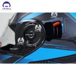 کلاه کاسکت فک محترک ردلاین 939 مدل mat black blue - تصویر 9