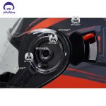 کلاه کاسکت فک محترک ردلاین 939 مدل mat black red - تصویر 8