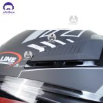 کلاه کاسکت بدون فک ردلاین مدل 965 رنگ مشکی طوسی - تصویر 8