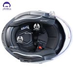 کلاه کاسکت بدون فک ردلاین مدل 965 رنگ مشکی طوسی - تصویر 9