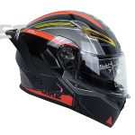 کلاه کاسکت بلوتوث دار فک متحرک کایک مدل Red Mecha