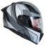 کلاه کاسکت فک متحرک بلوتوث دار رد لاین کد 960 مدل matt black grey warframe