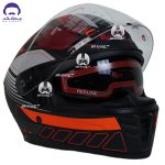 کلاه فک ثابت ردلاین مدل 942 رنگ matt black red - تصویر 4