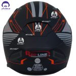 کلاه فک ثابت ردلاین مدل 942 رنگ matt black red - تصویر 5
