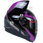 کلاه کاسکت خرگوشی نیترنیوس مدل FF-319 black purple
