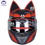 کلاه کاسکت خرگوشی نیترنیوس مدل FF-319 black red - تصویر 2