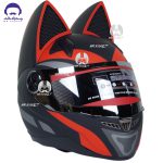 کلاه کاسکت خرگوشی نیترنیوس مدل FF-319 black red - تصویر 3