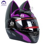 کلاه کاسکت خرگوشی نیترنیوس مدل FF-319 black purple - تصویر 3