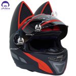 کلاه کاسکت خرگوشی نیترنیوس مدل FF-319 black red - تصویر 4