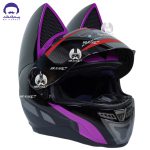 کلاه کاسکت خرگوشی نیترنیوس مدل FF-319 black purple - تصویر 4