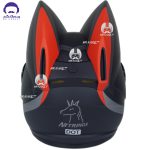 کلاه کاسکت خرگوشی نیترنیوس مدل FF-319 black red - تصویر 5