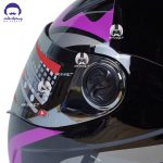 کلاه کاسکت خرگوشی نیترنیوس مدل FF-319 black purple - تصویر 6