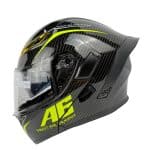 کلاه کاسکت فک متحرک کایک مدل 772 طرح carbon fashion A6