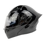 کلاه کاسکت فک متحرک کایک مدل 772 طرح black shine