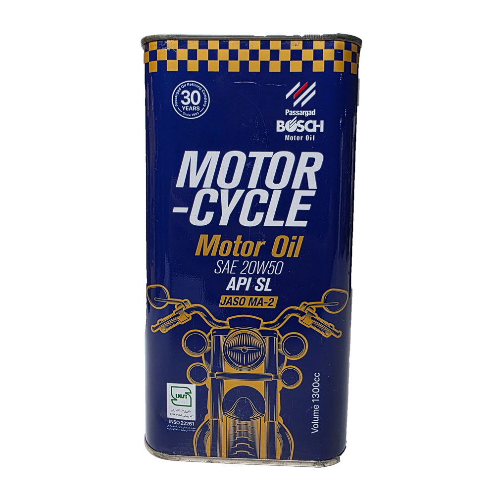 روغن موتور بوش پاسارگاد مدل 20W50-SL-MA2 حجم 1.3 لیتر