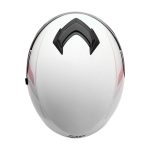کلاه کاسکت بدون فک فلش مدل 852 glossy pink-white - تصویر 5