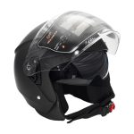 کلاه کاسکت بدون فک فلش مدل 852 matt black - تصویر 3