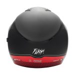 کلاه کاسکت بدون فک فلش مدل 852 matt red-black - تصویر 2