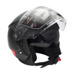 کلاه کاسکت بدون فک فلش مدل 852 matt red-black - تصویر 3