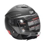 کلاه کاسکت بدون فک فلش مدل 852 matt red-black - تصویر 4