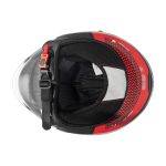 کلاه کاسکت بدون فک فلش مدل 852 matt red-black - تصویر 6